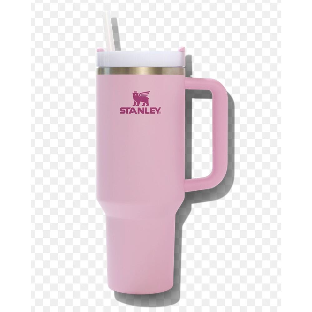 NWT Stanley Flowstate H2.0 Quencher Tumbler 40 ounce Pink with Handle & Straw